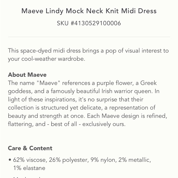 Measurements posted ! Space dye Maeve anthro midi dress - Picture 4 of 11